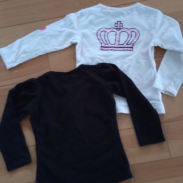 BABYDOLL(ベビードール)のBABYDOLL  １００  長袖  Tシャツ  ２枚セット キッズ/ベビー/マタニティのキッズ服女の子用(90cm~)(Tシャツ/カットソー)の商品写真
