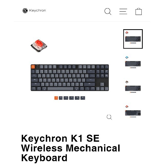 Keychron K1 SE 赤軸 US配列 ホットスワップ対応 未使用品PC/タブレット