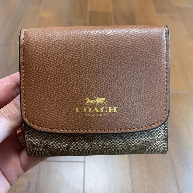 COACH(コーチ)の訳あり　コーチ　三つ折り財布　ブラウン メンズのファッション小物(折り財布)の商品写真