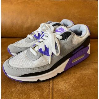 ナイキ(NIKE)のクリーニング済NIKE Air Max90パープル23.5センチ(スニーカー)