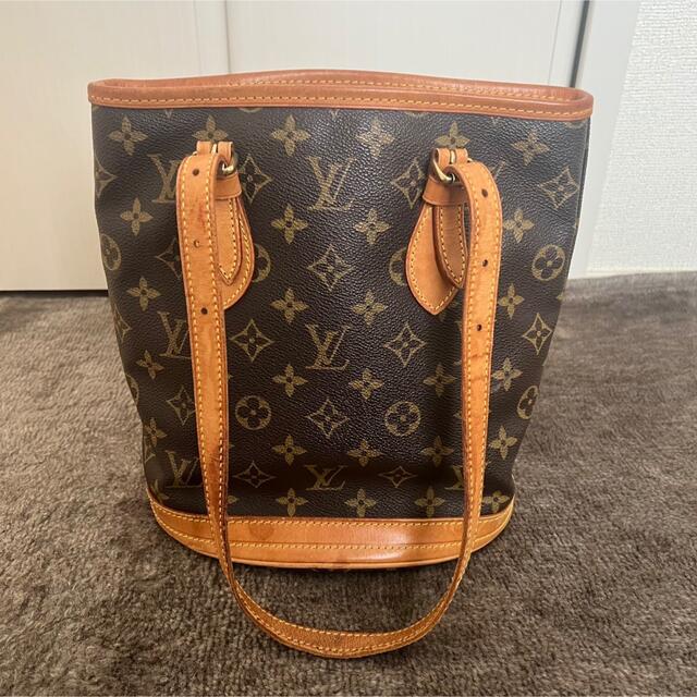 LOUIS VUITTON - ルイヴィトン モノグラム バケツ pm バケット トート