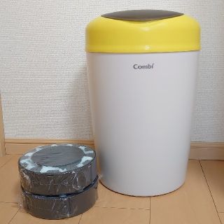 コンビ(combi)のコンビ　スマートポイ　おむつポット本体＋カセット2つ(紙おむつ用ゴミ箱)