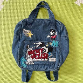 ザラキッズ(ZARA KIDS)のZARA ザラ キッズ ミッキーマウス デニムリュック バッグ　Disney  (リュックサック)