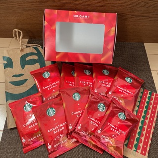 スターバックスコーヒー(Starbucks Coffee)のSTARBUCKS スターバックスコーヒー クリスマスブレンド オリガミ 10袋(コーヒー)