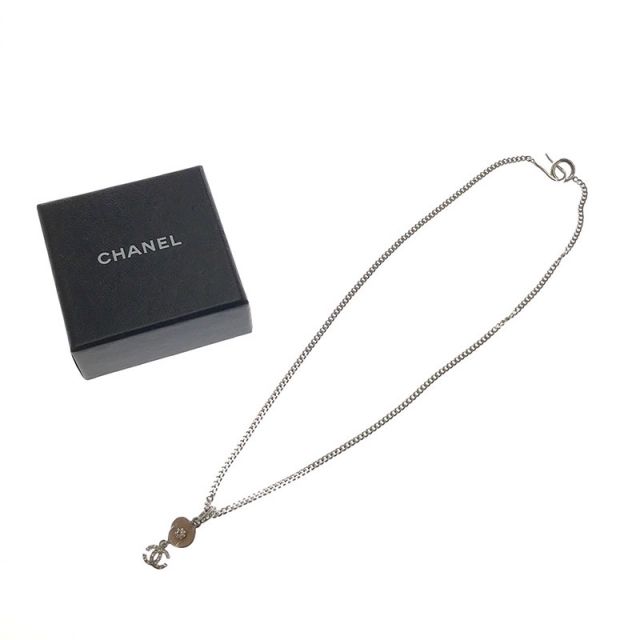 シャネル CHANEL ココマーク カメリア ラインストーン ネックレス