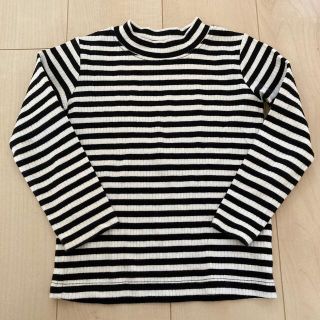 ユニクロ(UNIQLO)のユニクロ　リブロンT  ボーダー　100(Tシャツ/カットソー)