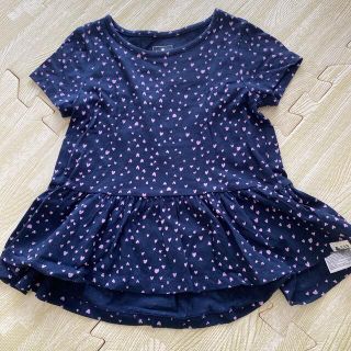 ギャップキッズ(GAP Kids)のGAP kids GAP baby ハート柄ペプラム半袖トップス 95cm(Tシャツ/カットソー)