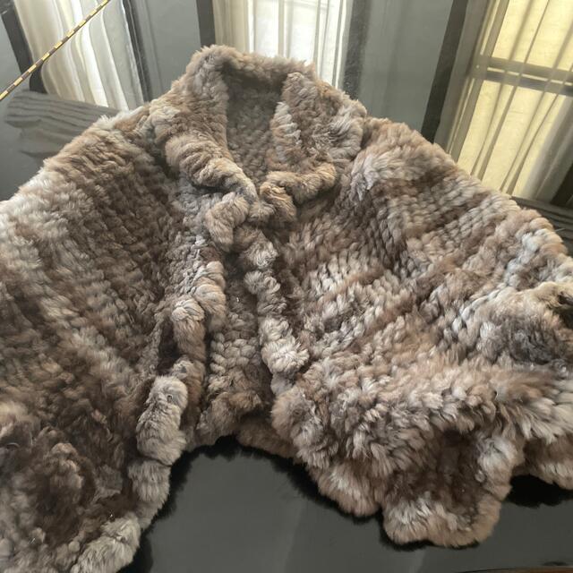 美品 毛皮のポンチョ probata.com.ar