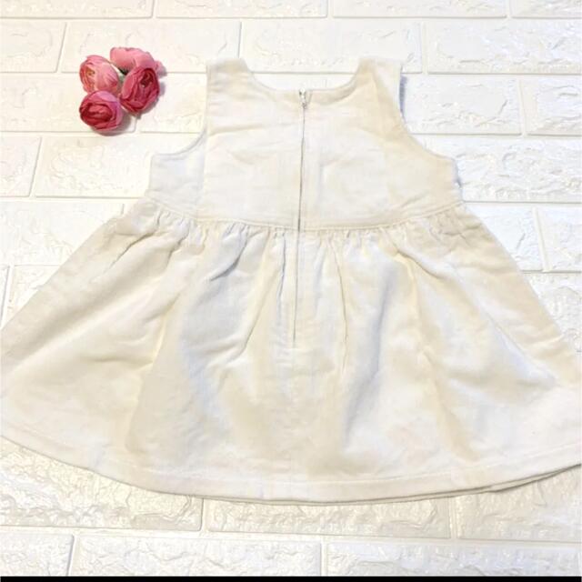 BeBe(ベベ)の美品　90 べべ　白の上品なワンピース キッズ/ベビー/マタニティのキッズ服女の子用(90cm~)(ワンピース)の商品写真