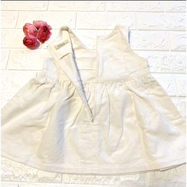 BeBe(ベベ)の美品　90 べべ　白の上品なワンピース キッズ/ベビー/マタニティのキッズ服女の子用(90cm~)(ワンピース)の商品写真