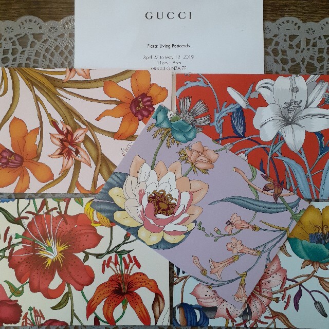 Gucci(グッチ)のGUCCI  グッチ 花のカード5枚+1枚 エンタメ/ホビーのアート用品(絵画額縁)の商品写真