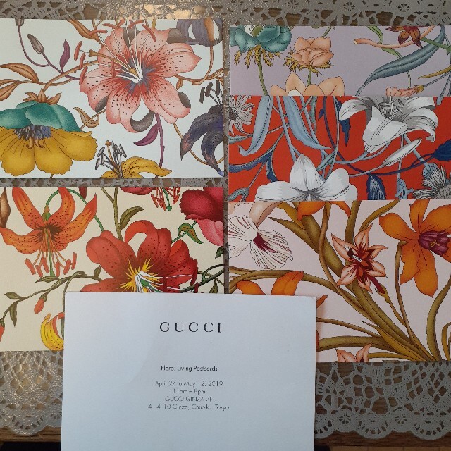 Gucci(グッチ)のGUCCI  グッチ 花のカード5枚+1枚 エンタメ/ホビーのアート用品(絵画額縁)の商品写真