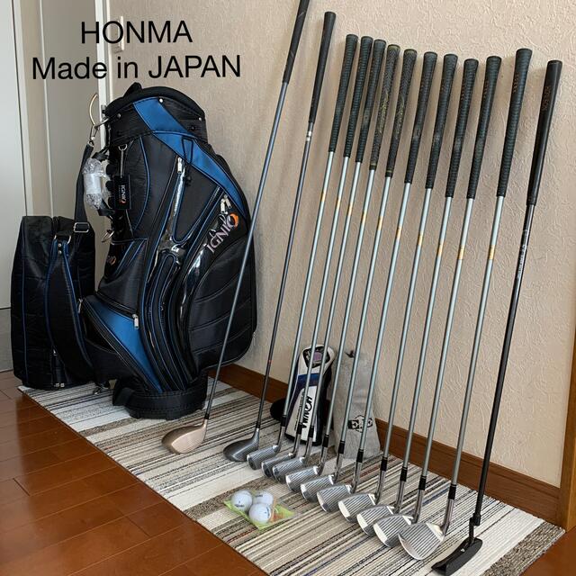 格安‼️名器豪華メンズゴルフクラブセット⛳️高級Hiro HONMA & バッグ ...