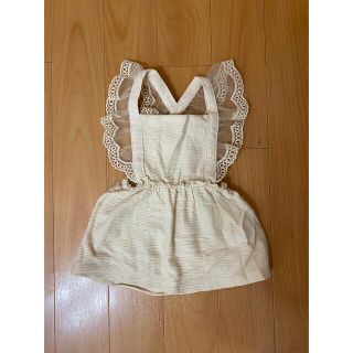 ザラキッズ(ZARA KIDS)の【美品】ZARA KIDS フリルジャンスカ　80サイズ(ワンピース)