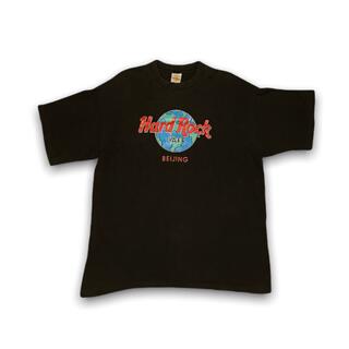 ハードロックカフェ(Hard Rock CAFE)の【古着　XL　ブラック　本物　90s　ハードロックカフェ　Tシャツ】(Tシャツ/カットソー(半袖/袖なし))