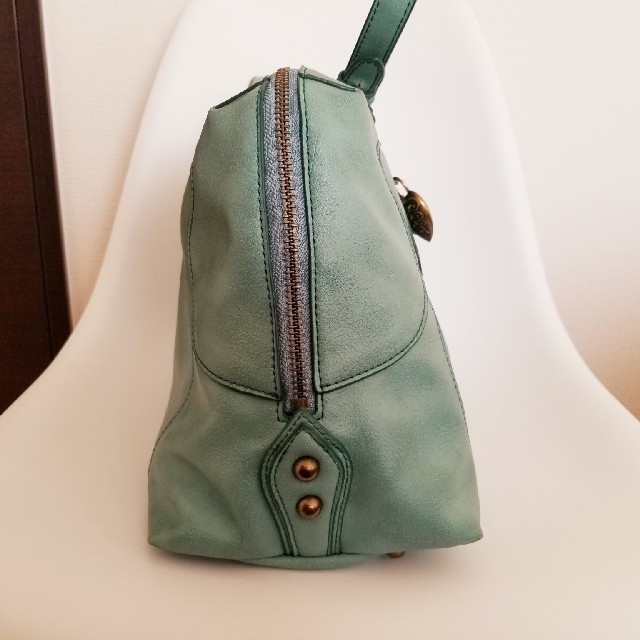 ANNA SUI(アナスイ)の【ANNA SUI】2wayバッグ (ショルダー紐付き) グリーン 牛革 レディースのバッグ(ハンドバッグ)の商品写真