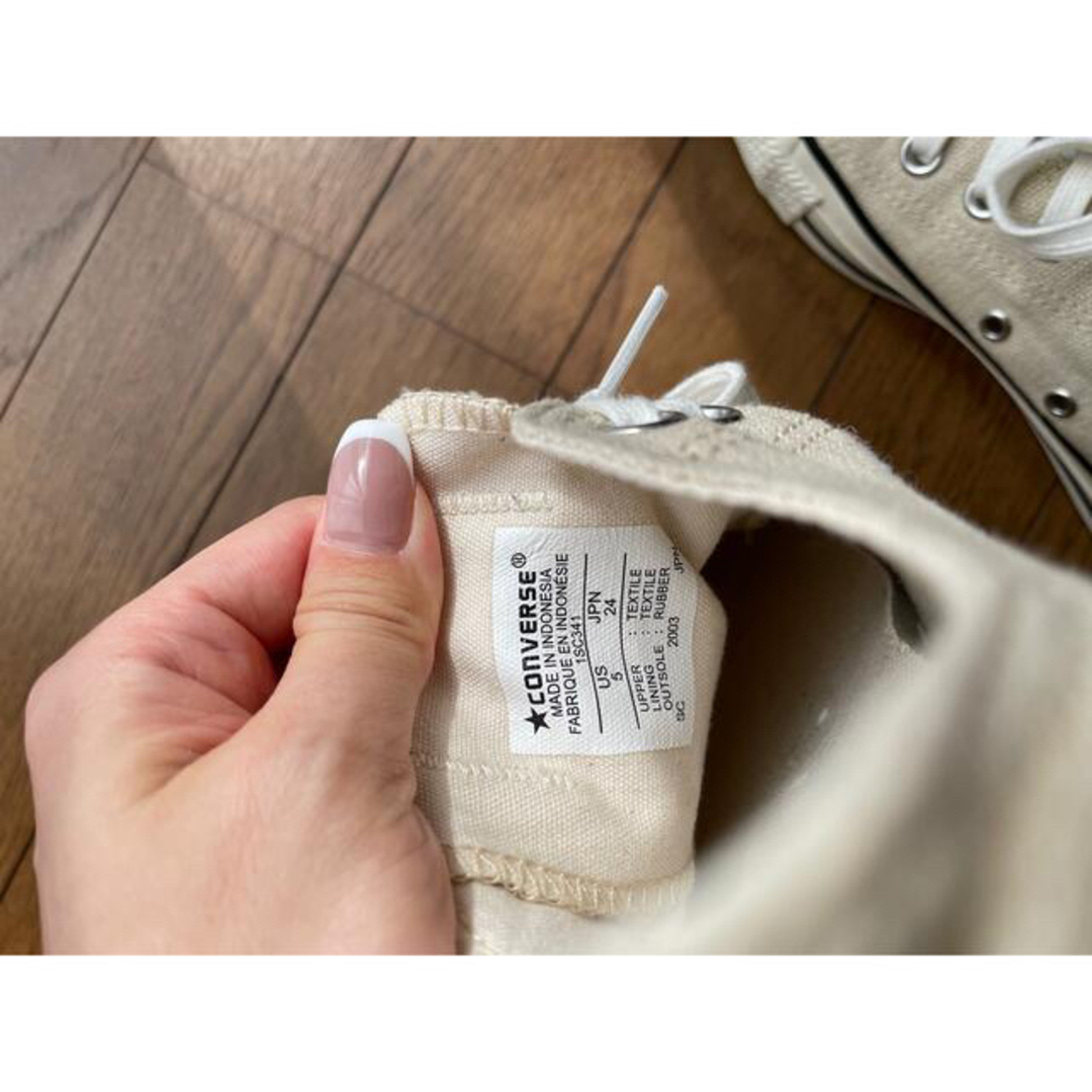 CONVERSE etre tokyo HEMP オフホワイト 24cm 4