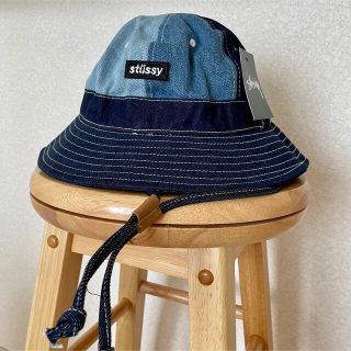 ステューシー(STUSSY)の【タグ付き】STUSSY バケットハット デニム(ハット)