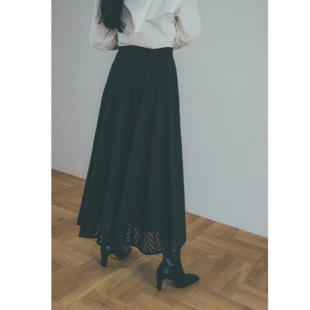 CLANE(クラネ)のれぱ様専用　CLANE☆ CUT EMBROIDERY FLARE SKIRT レディースのスカート(ロングスカート)の商品写真