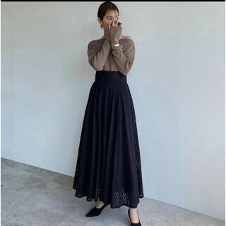 クラネ(CLANE)のれぱ様専用　CLANE☆ CUT EMBROIDERY FLARE SKIRT(ロングスカート)