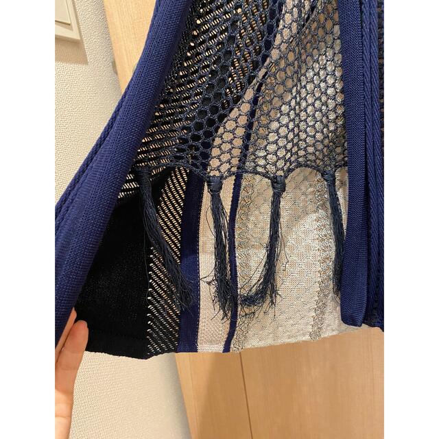 Mame 2020SS Net Stripe Knit Dress Mame 2020SS Net Stripe Knit Dress