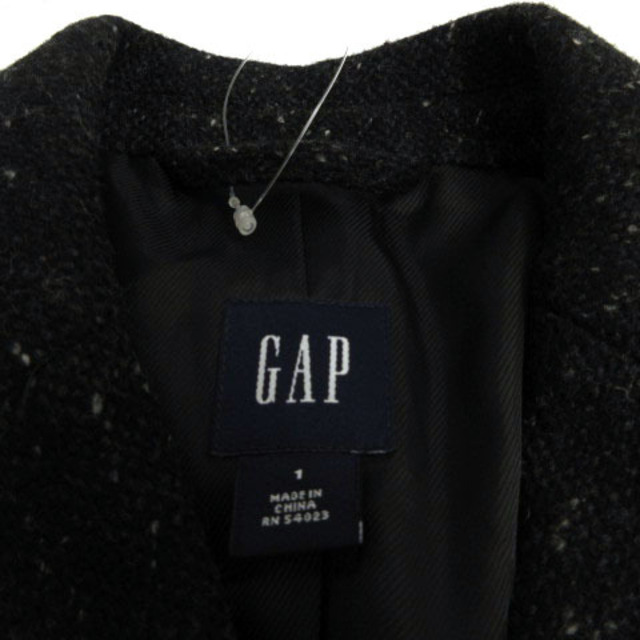 GAP(ギャップ)のギャップ GAP ジャケット パイピング  ウール混 ツイード 黒 白 1 レディースのジャケット/アウター(その他)の商品写真