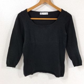 ザラ(ZARA)のカットソー ZARA ザラ  ニット 七分袖 スクエアネック(カットソー(長袖/七分))