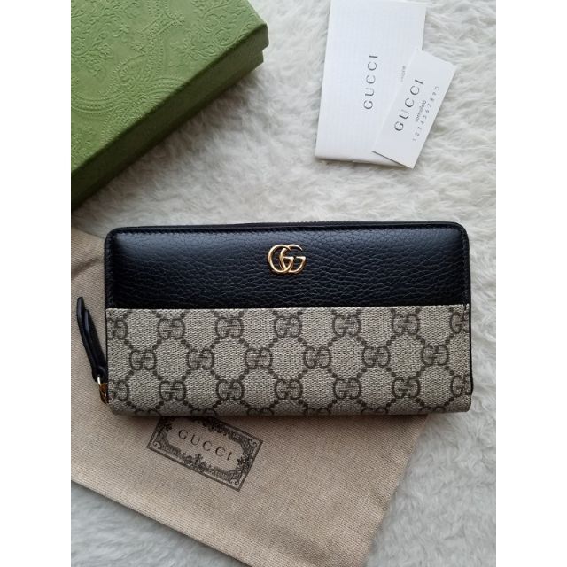 Gucci(グッチ)のGUCCI グッチ GGマーモント スプリーム ラウンドファスナー 長財布 レディースのファッション小物(財布)の商品写真