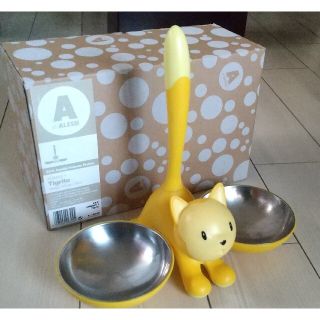 アレッシィ(ALESSI)のALESSI Tigrito キャットボウル イエロー(猫)