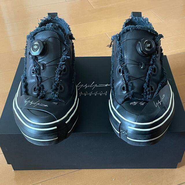 Yohji Yamamoto(ヨウジヤマモト)の【美品:クリーニング済み】2022SS ヨウジヤマモト スニーカー 黒 28.0 メンズの靴/シューズ(スニーカー)の商品写真