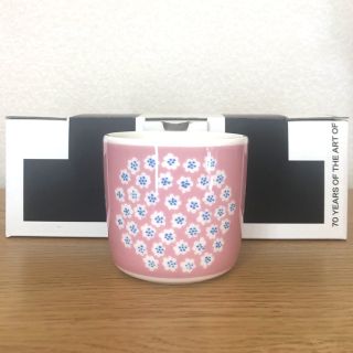 マリメッコ(marimekko)のmarimekko PUKETTI ラテマグ ピンク マリメッコ プケッティ(グラス/カップ)