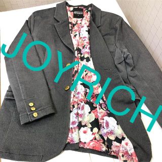 ジョイリッチ(JOYRICH)の★レア希少品【JOYRICH】ジョイリッチ　金ゴールドボタン　L 花柄ジャケット(テーラードジャケット)