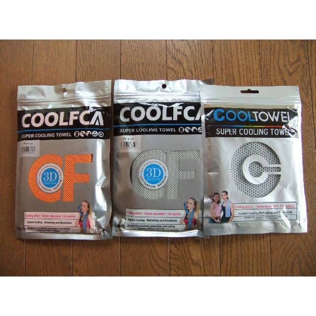 COOLFCA】スーパークーリングタオル他 3枚セット