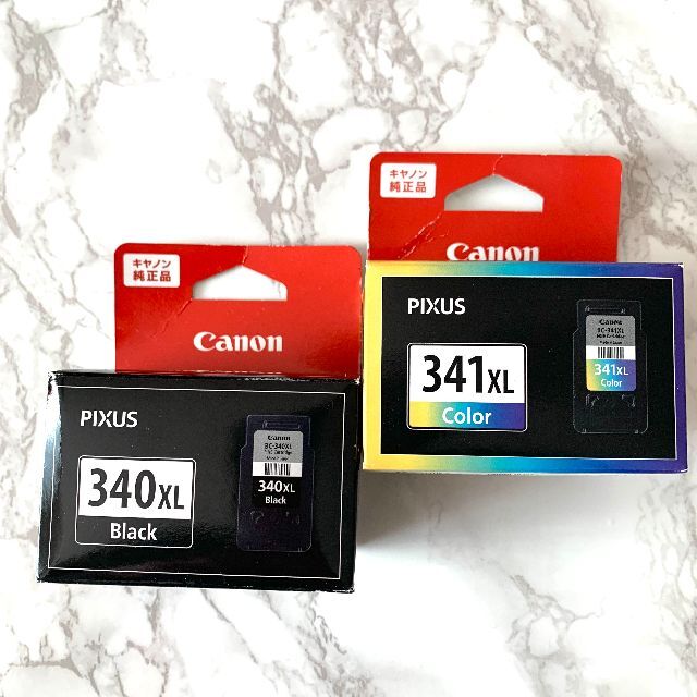 未開封　Canon BC-341XL  と、340XL  1箱ずつ