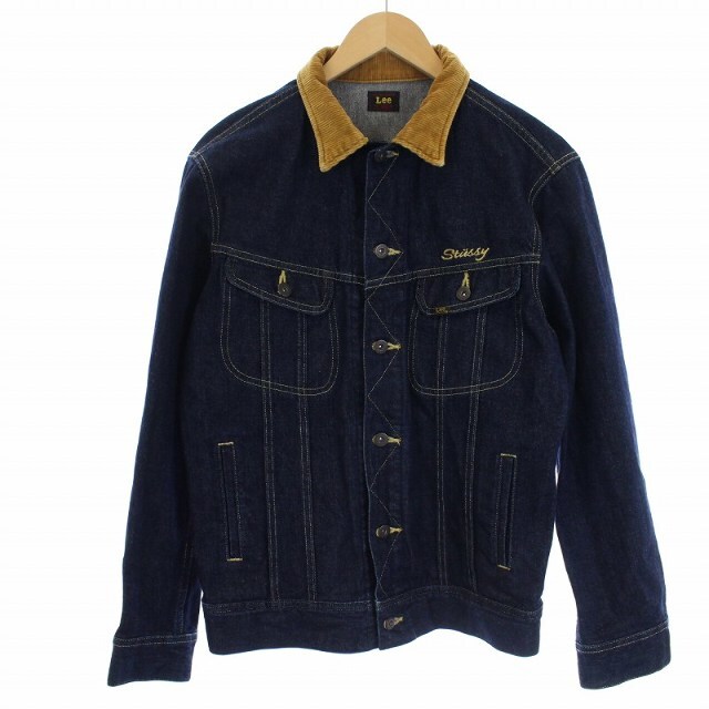 リー STUSSYコラボ デニムジャケット Gジャン ジージャン M インディゴ