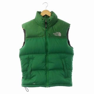 ノースフェイス(THE NORTH FACE) ダウンベスト(メンズ)（グリーン