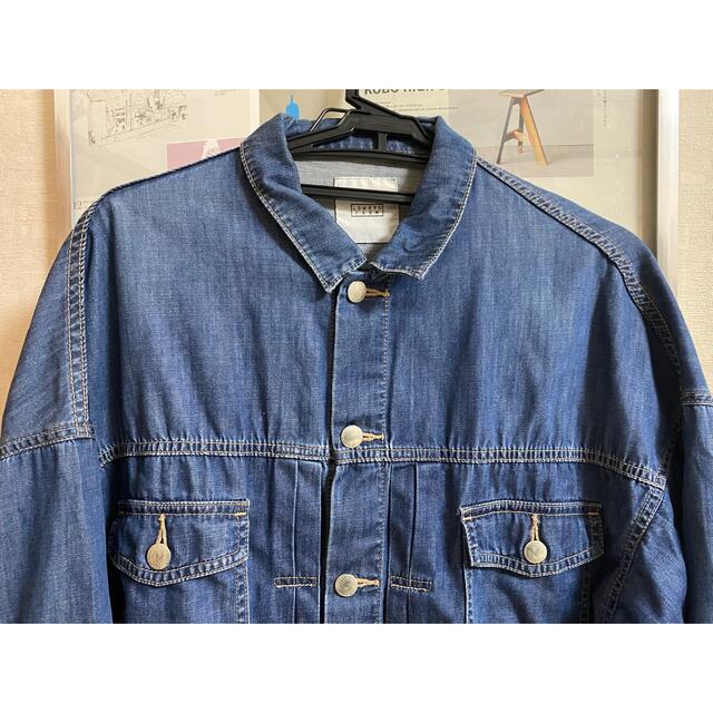 税込?送料無料】 ローリーズファーム ジャケット L デニム 生地風