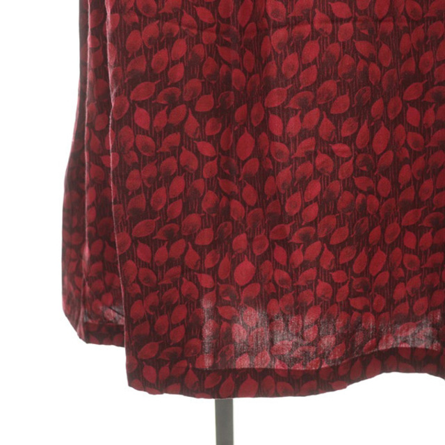 Comptoir des cotonniers(コントワーデコトニエ)のコントワーデコトニエ 総柄 ロングワンピース シャツ 長袖 7 赤 レッド レディースのワンピース(ロングワンピース/マキシワンピース)の商品写真