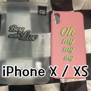 ボウダンショウネンダン(防弾少年団(BTS))のBTS Boy with luv iPhone X XS ケース ピンク(iPhoneケース)