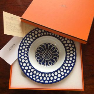 エルメス(Hermes)のHERMES エルメスブルーダイユール　スーププレート新品未使用(食器)