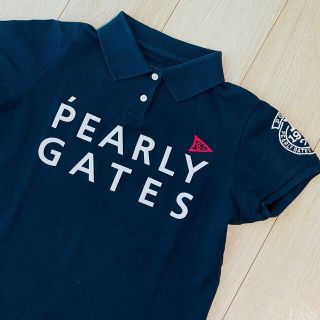 パーリーゲイツ(PEARLY GATES)のパーリーゲイツ　ポロシャツ  1 レディース　ネイビー(ウエア)