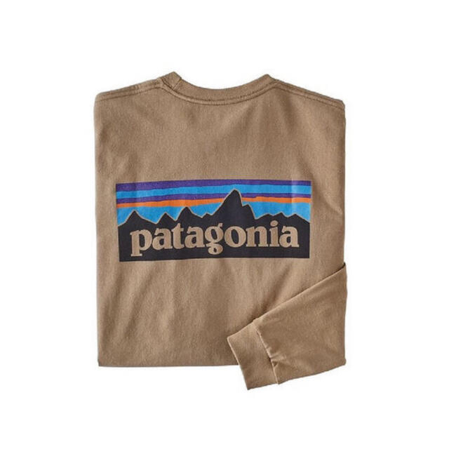 patagonia(パタゴニア)の正規◆レア◆パタゴニア ロンT Patagonia P-6 ベージュ　XL メンズのトップス(Tシャツ/カットソー(七分/長袖))の商品写真