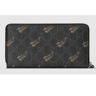 グッチ(Gucci)のGUCCI(グッチ) タイガー プリント ジップアラウンドウォレット長財布(長財布)