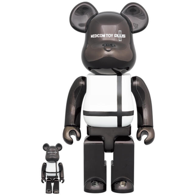 BE@RBRICK MEDICOM TOY PLUS BLACK CHROME