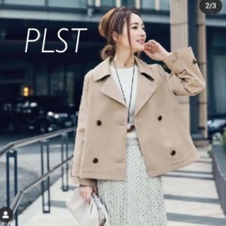 PLST - PLST ハイツイストコットンショートトレンチコートの通販｜ラクマ