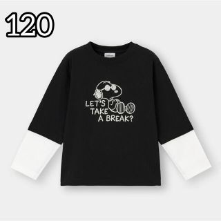 ジーユー(GU)の【GU】PEANUTS Tシャツ　120(Tシャツ/カットソー)