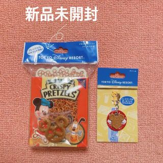 ディズニー(Disney)のミッキー メモ チャーム セット プレッツェル ワッフル フード ディズニー(キャラクターグッズ)