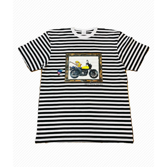 ヨンフォア cb400f ロングスリーブTシャツ 猫 釣りトラウト 旧車 半袖