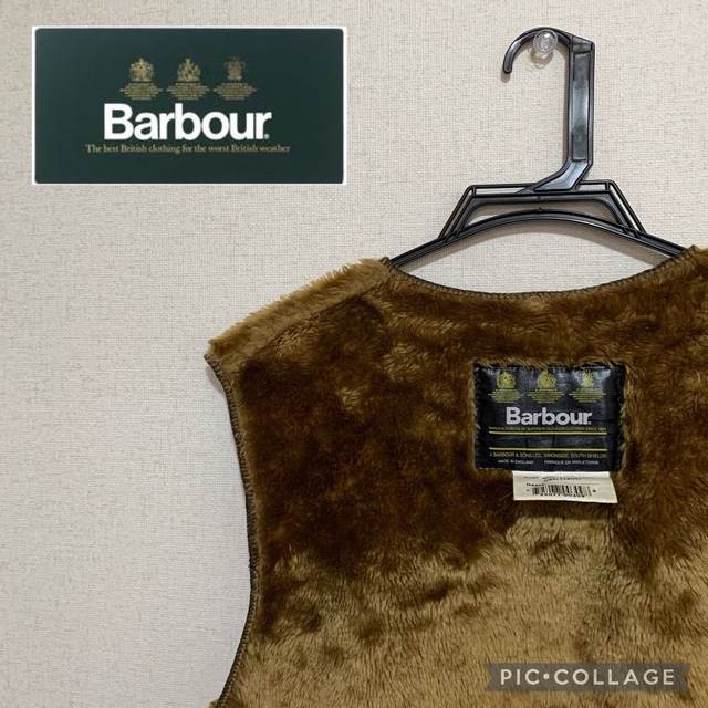 Barbour パイルファーライナーベスト 英国製 C44 90'sKaminarigumo