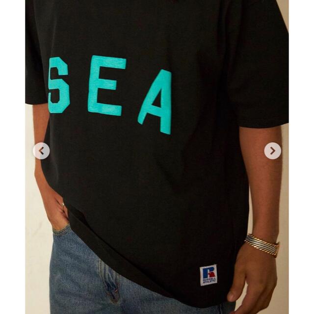 atmos x RUSSELL ATHLETIC x WIND AND SEA黒 - Tシャツ/カットソー ...